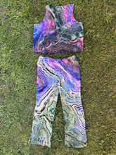 Load image into Gallery viewer, 2 Custom Reverse Geode Pajama Sets in ‘Abalone’ and 2 Bucket Hats for Kim