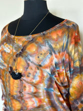 Load image into Gallery viewer, Custom 3/4 Sleeve Dolman Top in ‘Pheasant Feathers’ for Heather