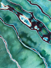 Load image into Gallery viewer, Custom Reverse Geode Sleeveless Swing Dress in ‘Malachite’ for Brenda