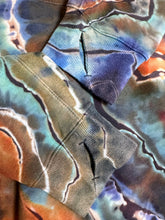 Load image into Gallery viewer, 2 Custom Reverse Geode Pullovers with Thumbholes and Pockets for Debbie