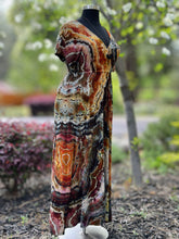 Load image into Gallery viewer, Custom Reverse Geode Surplice Maxi Dress for Lisa