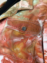 Load image into Gallery viewer, Women’s XL Upcycled Loft 100% Lyocell Cargo Jacket in ‘Lichen & Rust’