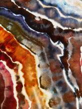 Load image into Gallery viewer, Custom Geode Cropped Palazzo Pants in ‘Rustic Rainbow’ for Heather