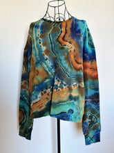 Load image into Gallery viewer, 2 Custom Reverse Geode Pullovers with Thumbholes and Pockets for Debbie