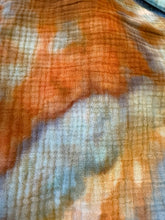 Load image into Gallery viewer, Women’s Large 100% Cotton Gauze Wide-Leg Overalls in ‘Boulder Turquoise’