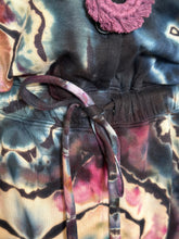 Load image into Gallery viewer, Women’s Medium Reverse Geode Terry Long Sleeved Jumpsuit in ‘Pinot Sage & Teal’