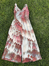 Load image into Gallery viewer, Women’s Medium Linen/Rayon V-Neck Strappy Jumpsuit with Pockets in ‘Shiitake Twist’