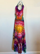 Load image into Gallery viewer, Women’s Medium Geode Cotton Elastic Waist Maxi Dress with Pockets in ‘Rainbow Sunset’