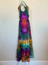 Load image into Gallery viewer, Women’s Medium Geode Cotton Elastic Waist Maxi Dress with Pockets in ‘Rainbow Sunset’