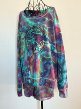 Load image into Gallery viewer, Women’s XL (fits closer to a large) Geode Sun Tarot Slouchy Pullover and Shorts Lounge Set in ‘Cosmic’