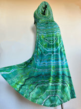 Load image into Gallery viewer, Women’s Large Reverse Geode Surplice Maxi Dress in ‘Malachite’