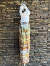 Load image into Gallery viewer, Custom Spiral T-Shirt in ‘Bird Song’ & Linen Cropped Pants for Monika