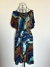 Load image into Gallery viewer, Custom Reverse Geode Surplice Dress for Jessica in ‘Azurite’