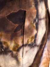 Load image into Gallery viewer, Women’s XL Geode Rayon Linen Wide Leg Strappy Jumpsuit with Pockets in ‘Turkey Tail Mushroom Variation #2’