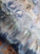 Load image into Gallery viewer, Custom Off Shoulder Sweatshirt in ‘Blue Gray & Smoke Blue’ for Jeanette