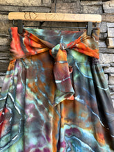Load image into Gallery viewer, Women’s Small/Medium Geode Rayon Tiered Palazzo Pants with Tie in ‘Rooster’