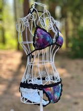 Load image into Gallery viewer, Women’s Small Geode Crotchet Triangle Bikini in ‘Cosmic Eyes’