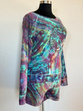 Load image into Gallery viewer, Women’s XL (fits closer to a large) Geode Sun Tarot Slouchy Pullover and Shorts Lounge Set in ‘Cosmic’