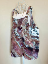 Load image into Gallery viewer, Women’s XXL Cotton/Linen Overall Shorts in ‘Brushed Steel Twist’