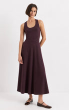 Load image into Gallery viewer, Women’s XL Pact Organic Cotton Geode Fit & Flare Open Criss-Cross Back Maxi Dress with Pockets in ‘Rustic Rainbow’
