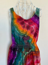 Load image into Gallery viewer, Women’s Medium Geode Cotton Elastic Waist Maxi Dress with Pockets in ‘Rainbow Sunset’