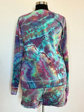 Load image into Gallery viewer, Women’s XL (fits closer to a large) Geode Sun Tarot Slouchy Pullover and Shorts Lounge Set in ‘Cosmic’