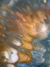 Load image into Gallery viewer, Women’s 2X 100% Rayon Waterfall Kimono Jacket in ‘Teal Gold’