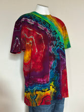 Load image into Gallery viewer, Custom Reverse Geode Swing Dress and Matching Men’s T-Shirt in ‘Electric Rainbow’ for Aunt Donna❤️🌈