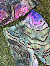 Load image into Gallery viewer, 2 Custom Reverse Geode Pajama Sets in ‘Abalone’ and 2 Bucket Hats for Kim