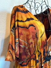 Load image into Gallery viewer, Custom Reverse Geode Kimono Style Dress in ‘Tiger’s Eye’ for Karl