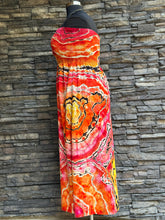 Load image into Gallery viewer, Custom Reverse Geode Strapless Maxi Dress in ‘Sherbet’ for Lacy