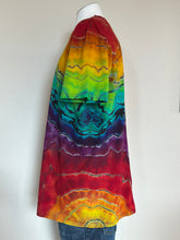 Load image into Gallery viewer, Custom Reverse Geode Swing Dress and Matching Men’s T-Shirt in ‘Electric Rainbow’ for Aunt Donna❤️🌈