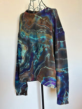 Load image into Gallery viewer, 2 Custom Reverse Geode Pullovers with Thumbholes and Pockets for Debbie
