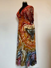 Load image into Gallery viewer, Custom Geode Boho Maxi Dress in ‘Rustic Rainbow’ for Gena