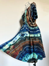 Load image into Gallery viewer, Custom Reverse Geode Surplice Dress for Jessica in ‘Azurite’