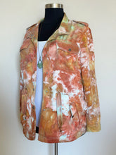 Load image into Gallery viewer, Women’s XL Upcycled Loft 100% Lyocell Cargo Jacket in ‘Lichen & Rust’