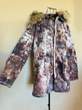 Load image into Gallery viewer, Custom Order Women’s Large Gap Parka Jacket with Removable Sherpa Lining & Faux Fur Trim Hood in ‘Dark Black’ and Corduroy Bell Bottoms for ‘Monika’