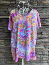 Load image into Gallery viewer, Custom Spiral T-Shirt in ‘Bird Song’ & Linen Cropped Pants for Monika