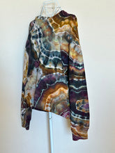 Load image into Gallery viewer, Custom Denim Jacket, Reverse Dyed T-Shirt and Geode Thumbhole Pullover for Alyssa