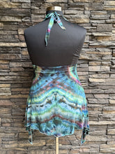 Load image into Gallery viewer, Women’s Large Hand-Sewn ‘Mantra’ Halter Style Flowy Asymmetrical Tank Top in ‘Dark Enchantment’