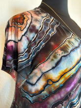 Load image into Gallery viewer, Custom Geode ‘Turkey Tail Mushroom’ Kimono and Reverse Geode Maxi Dress for Pamela