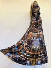 Load image into Gallery viewer, Women’s Small Geode Boho Maxi Dress in ‘Turkey Tail Mushroom Variation #2’