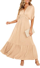 Load image into Gallery viewer, Women’s XL Geode Boho Maxi Dress in ‘Scarlet Begonias’