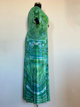 Load image into Gallery viewer, Women’s Large Reverse Geode Surplice Maxi Dress in ‘Malachite’