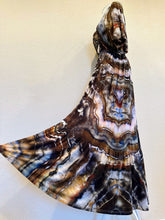 Load image into Gallery viewer, Women’s Small Geode Boho Maxi Dress in ‘Turkey Tail Mushroom Variation #2’