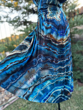 Load image into Gallery viewer, Custom Reverse Geode Dress in ‘Midnight Sapphire’ for Kim