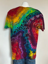 Load image into Gallery viewer, Custom Reverse Geode Swing Dress and Matching Men’s T-Shirt in ‘Electric Rainbow’ for Aunt Donna❤️🌈