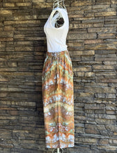 Load image into Gallery viewer, Custom Spiral T-Shirt in ‘Bird Song’ & Linen Cropped Pants for Monika