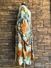 Load image into Gallery viewer, Women’s One Size Plus Geode 100% Rayon Ibiza Caftan in ‘Boulder Turquoise’