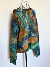 Load image into Gallery viewer, 2 Custom Reverse Geode Pullovers with Thumbholes and Pockets for Debbie